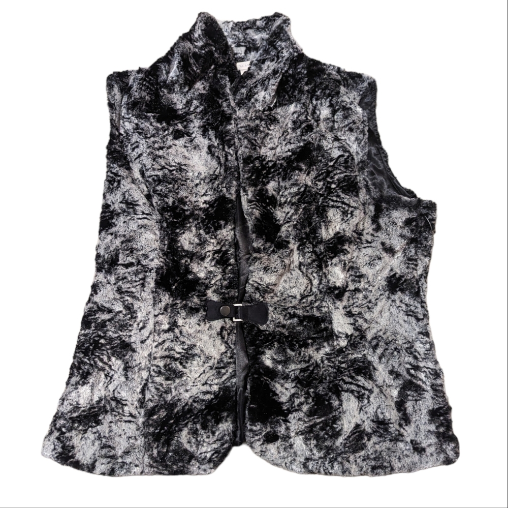 Laura Ashley faux fur vest size XL